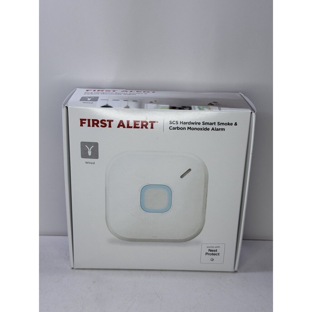 First Alert SC5 Smart Smoke & CO Alarm Wi-Fi Works w/ Nest Protect